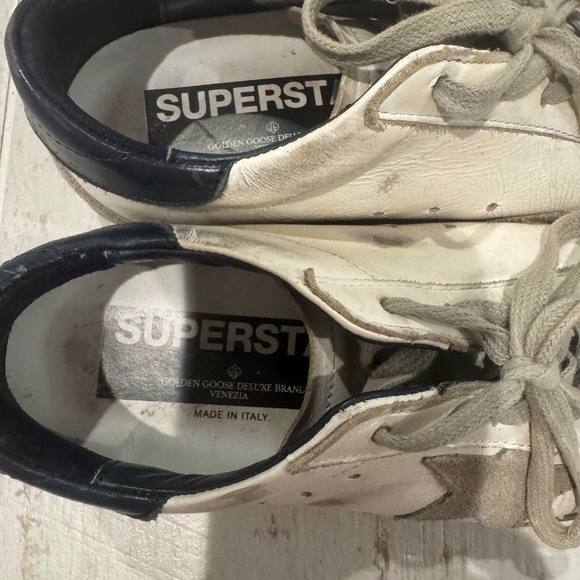 EUC Golden Goose size 36 white/navy - Picture 4 of 6